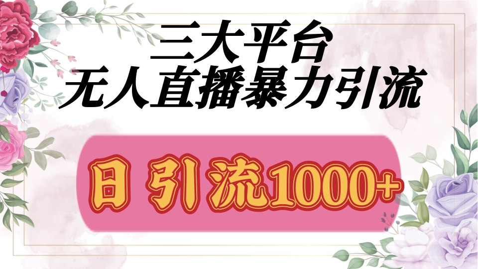 抖音，快手，视频号全平台通用，无人直播引流法，利用图片,模板,整套话术挂机全天支持矩阵操作，无限设备多开，超暴力引流，1000+高质量精准创业粉-我要呀资源酷