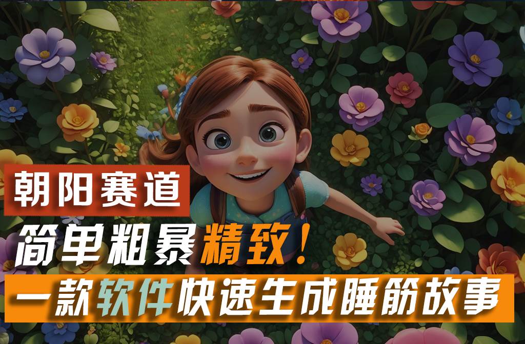 利用一款软件5分钟一条爆款睡前故事，简单粗暴精致！小白月入2w+-我要呀资源酷