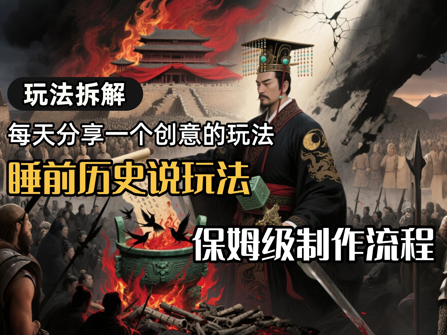 13条作品涨粉24.5万，全流程拆解睡前历史说，保姆级教程-我要呀资源酷