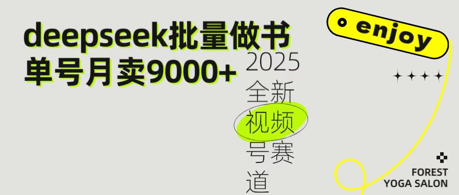 2025最新视频号项目 如何用Deepseek快速批量制作书单号 日入1000+-我要呀资源酷