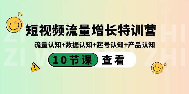 短视频流量增长特训营：流量认知+数据认知+起号认知+产品认知（10节课）-我要呀资源酷