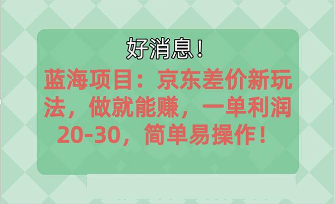越早知道越能赚到钱的蓝海项目：京东大平台操作，一单利润20-30，简单…-我要呀资源酷